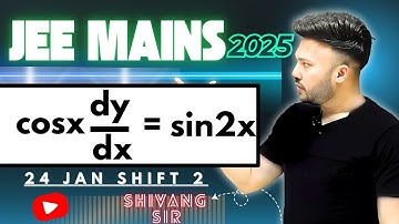 JEE MAIN PYQ 2025 ( 24 Jan  - shift 2 )  || #differentialequationsclass12  PYQ || IIT JEE #JEE2025