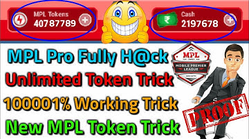 How To Get Unlimited Token In MPL PRO | MPL Unlimited Token Trick | WITHOUT REFFER