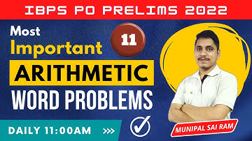 Arithmetic Word Problems - 11 || IBPS PO Prelims 2022 || MSR Classes