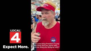 Trump visits Michigan, hear from the attendees
