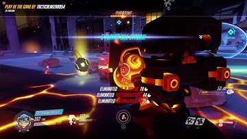 Overwatch - Torbjorn Sextuple Kill - Overtime