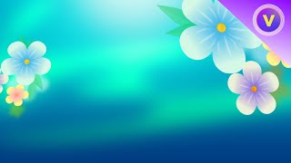 Beautiful Flower Vector | Motion Graphics | Background Free Video