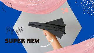 How to make a paper airplane glider that flies forever