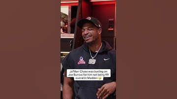 Joe Burrow should have been a 99 overall in Madden with Ja’Marr Chase 🤣