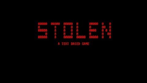 How to Make a Text Adventure Game (Part 1 Demonstration)