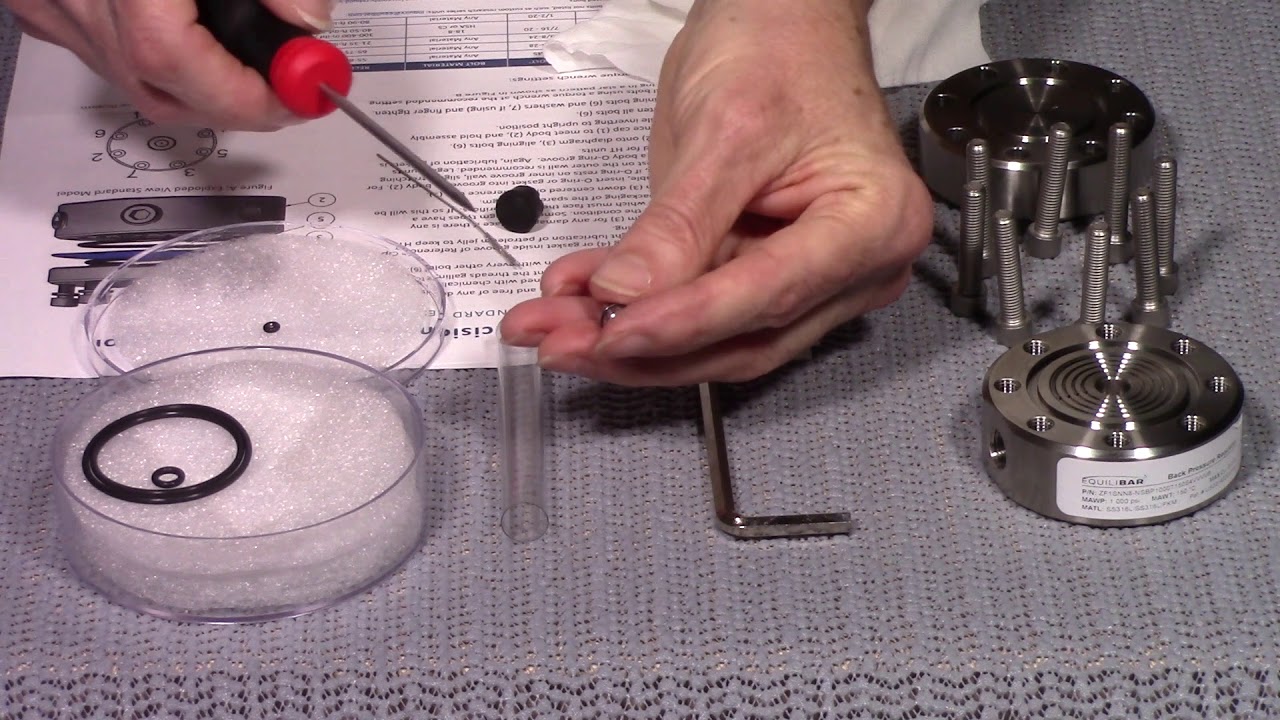 Equilibar ZF back pressure regulator Rebuild Instructions