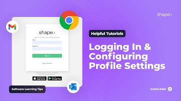 Login, Basic Profile Settings & Notification Preferences in Shape Software CRM