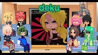 mha react to deku as randome gacha tiktoks bekudeku jelous uraraka sad tsu