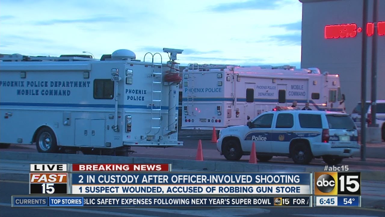 2 in custody after officer-involved shooting in Phoenix - YouTube