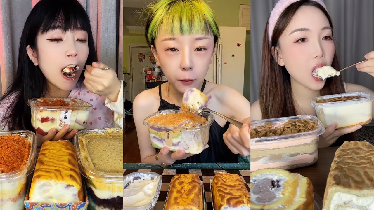 Beautiful Girls Eating Savory Bakery Bread 🥖 | Crispy Mukbang ASMR