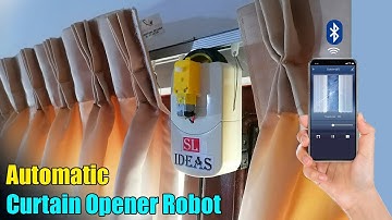How To Make Automatic Smart Curtains Open Robot at Home | Automation | Home Appliances | Smartphone.
