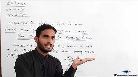 4.06 Case (II) Tension and Acceleration of Bodies Attached with a String.