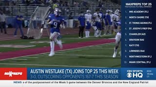 Texas power Austin Westlake joins this week's MaxPreps Top 25 rankings