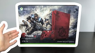 Gears of War 4 Xbox One S Limited Edition Reboxing Unboxing