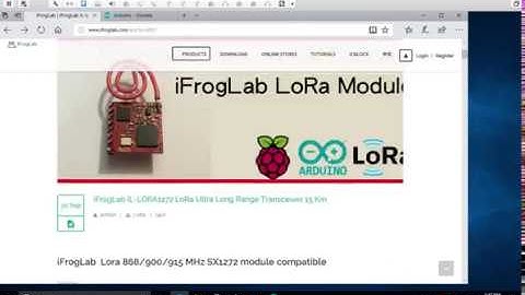 iFrogLab LoRa IL-LORA1272 with Arduino-01 Download  Arduino