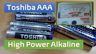 [ENGLISH SUB]Toshiba AAA High Power Alkaline Battery- Unboxing and Test