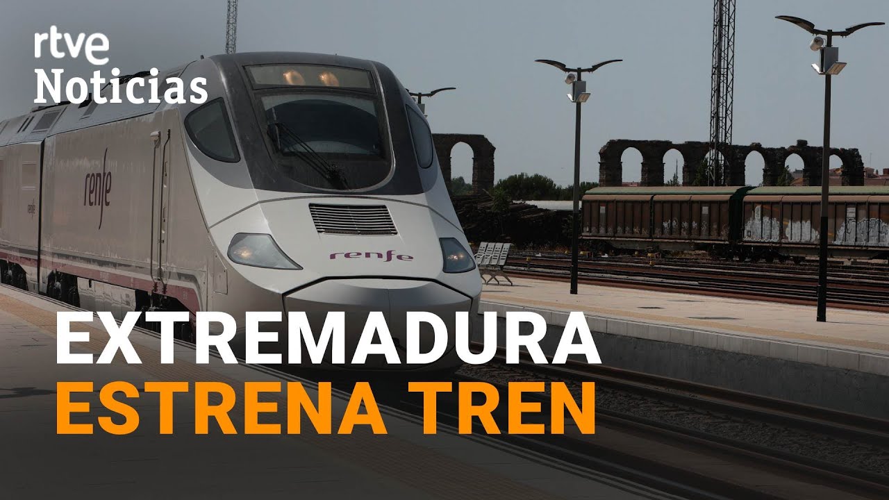 EXTREMADURA inaugura su TREN RÁPIDO y se acerca a la ALTA VELOCIDAD | RTVE Noticias