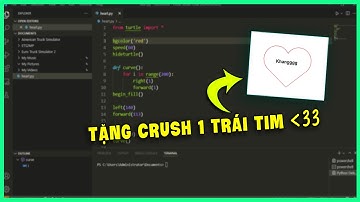 Tặng Crush Một Trái Tim Bằng Code Python Quá Đơn Giản