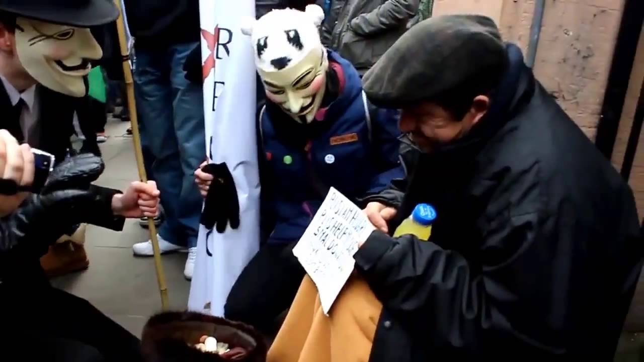 ** ANONYMOUS ** Help a homeless Man! (Stephen) *HD* - YouTube