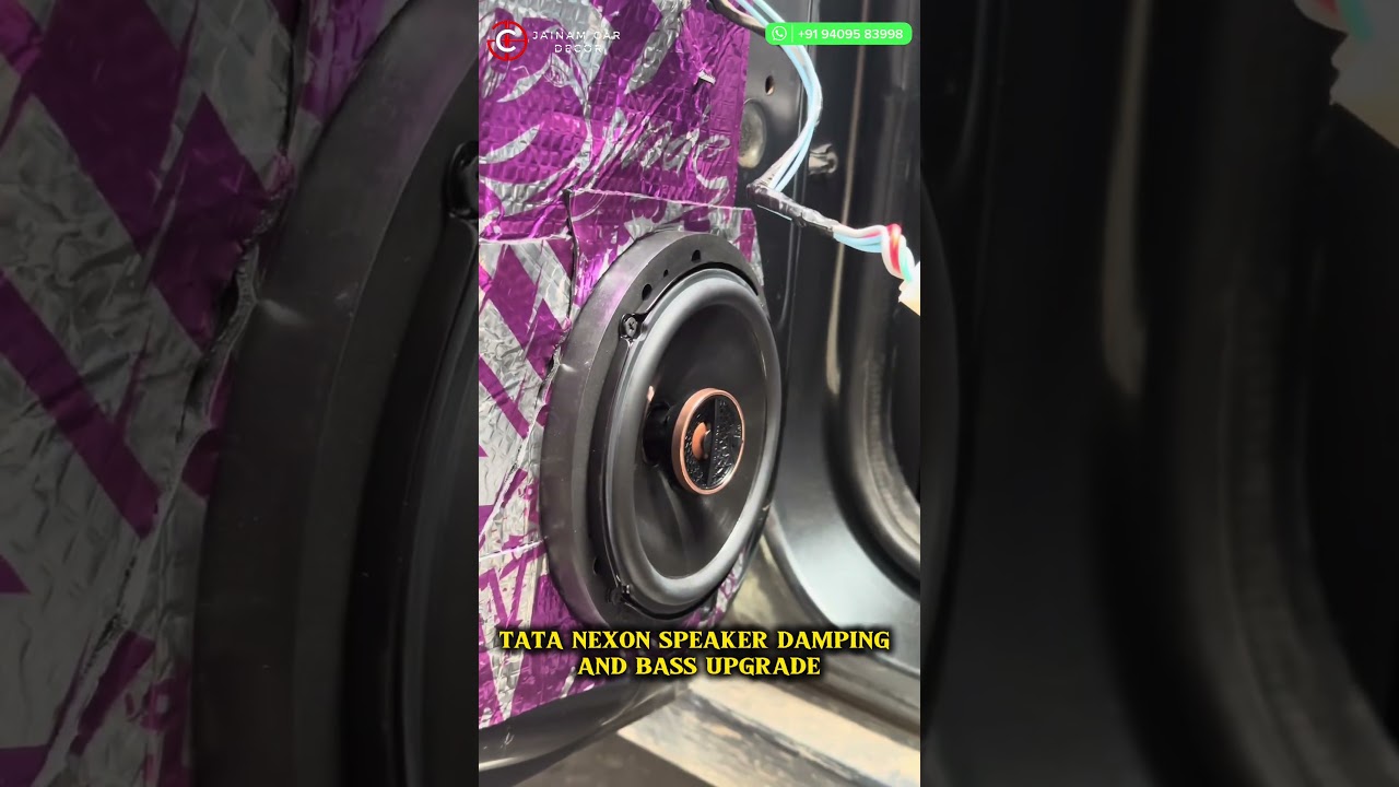 Tata Nexon Speaker Damping & Bass Upgrade | Jainam Car Décor |94095 83998  