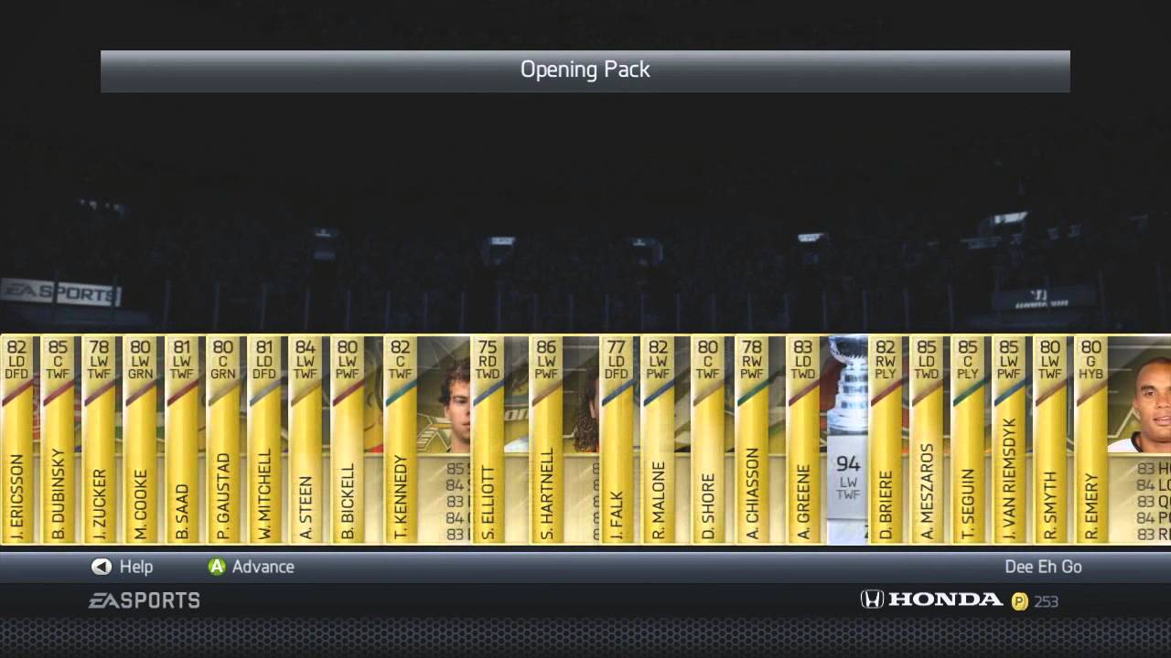 NHL 14: HUT | 500k Pack Opening! *HUGE PULL* 250k Packs!