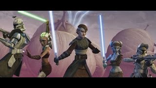 Star Wars: The Clone Wars  Ahsoka, Anakin & Aayla vs. Separatist droid army [1080p]