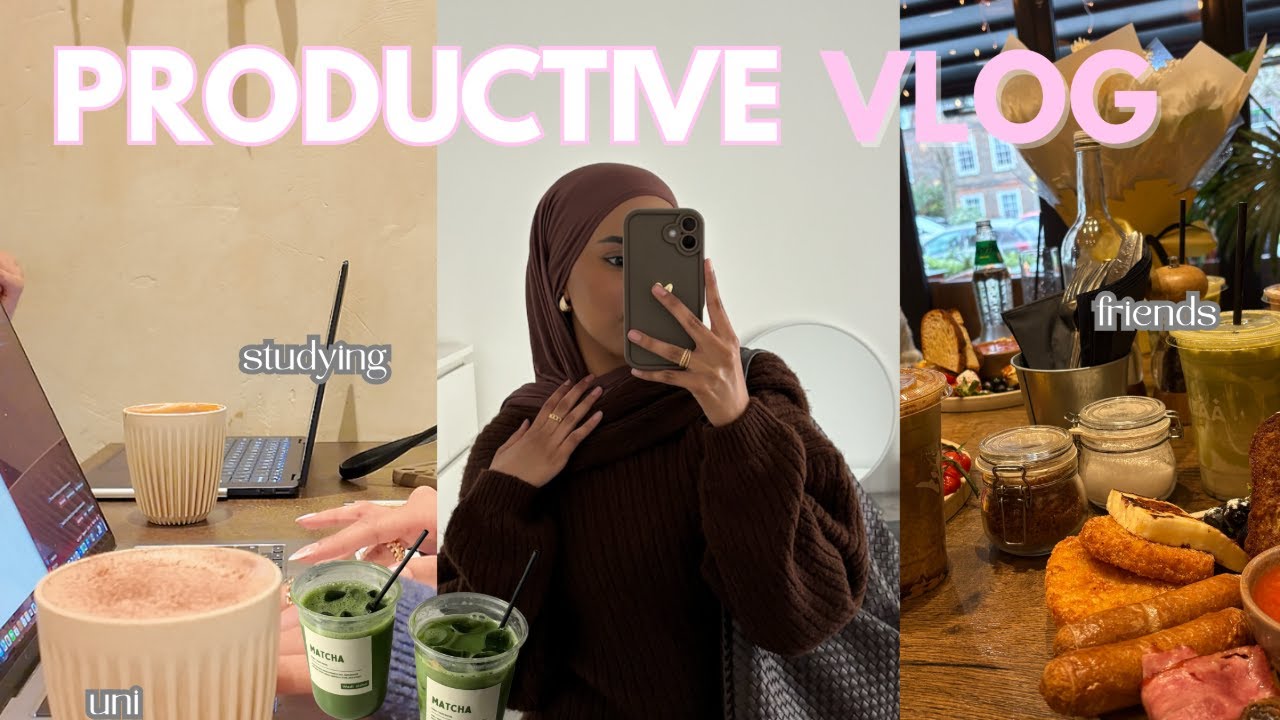 productive days in my life 🎀 study diaries at KCL, friends, matcha ratings and slice of life🍰