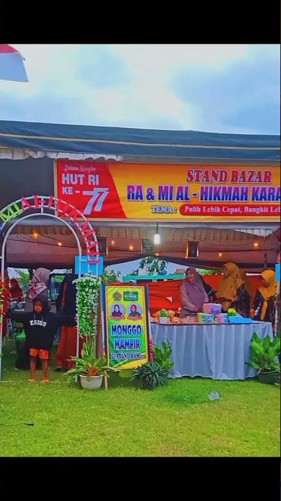 Stand Bazar RA&MI Al-Hikmah | BAZAR MINAPOLITAN, Peringatan HUT RI Ke-77 | Tahun 2022