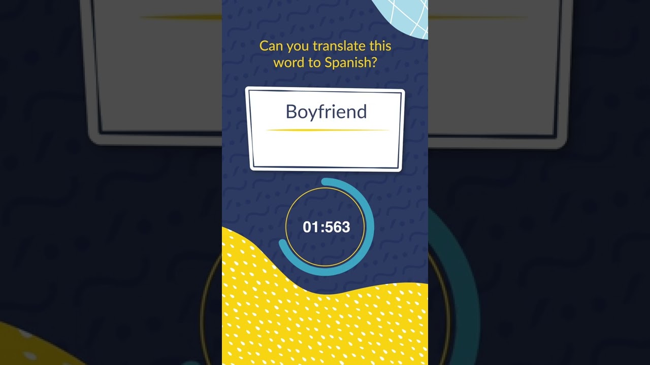 Pop Quiz: What is "Boyfriend" in Spanish? 