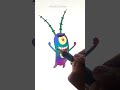 SpongeBob Plankton drawing | Pick a Color | #shorts #drawing #satisfyingart #cool #draw #arttricks
