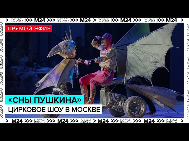 Сны Пушкина  Прямая трансляция премьеры циркового шоу в Москве | Москва онлайн