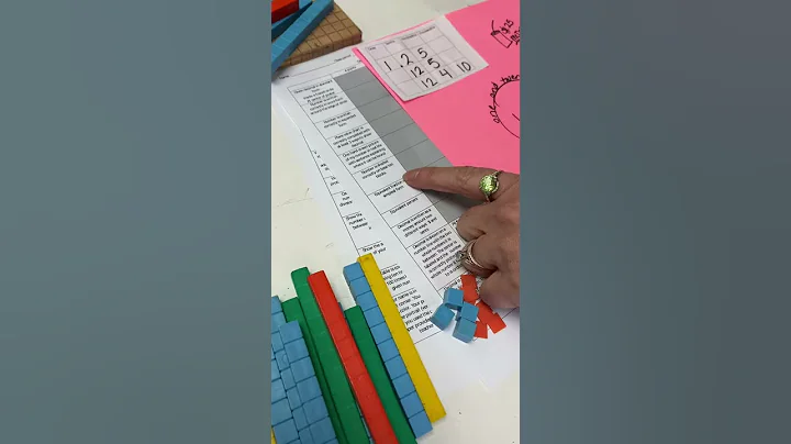 Shaded base ten blocks