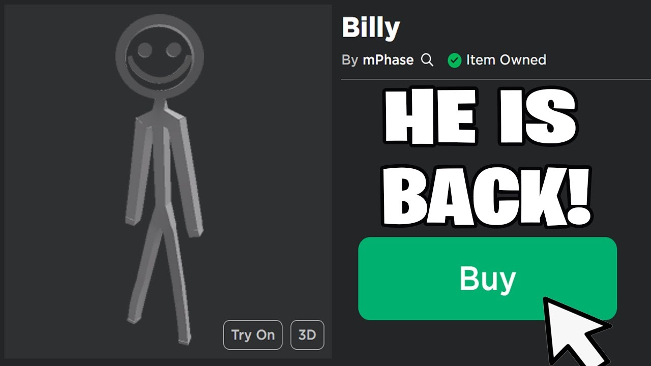 Billy's Ultimate Return! - Roblox