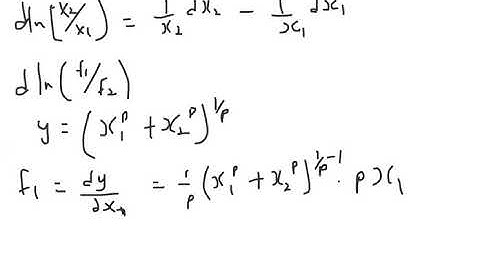 Elasticity of Substitution