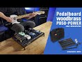 Woodbrass PB50-POWER Pedalboard – All-in-One-Lösung Für Bis Zu 10 Effektpedale Mit Netzteil Und Tragetasche