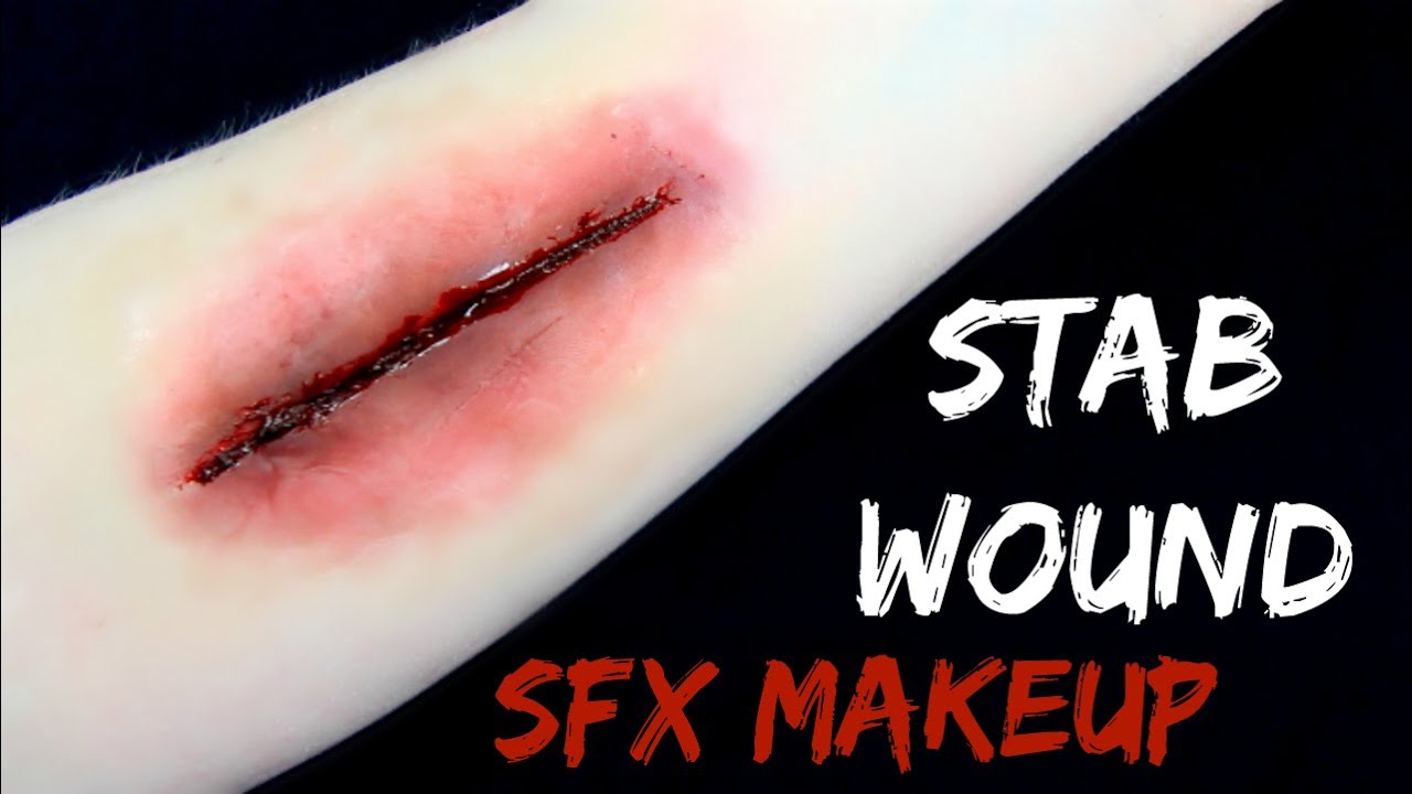 STAB WOUND SFX Makeup Tutorial NO LATEX YouTube