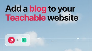 How to add a blog to a Teachable site with DropInBlog
