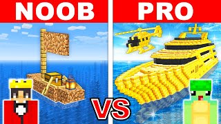 $1 vs $1,000,000 YACHT HOUSE Build Challenge in Minecraft!