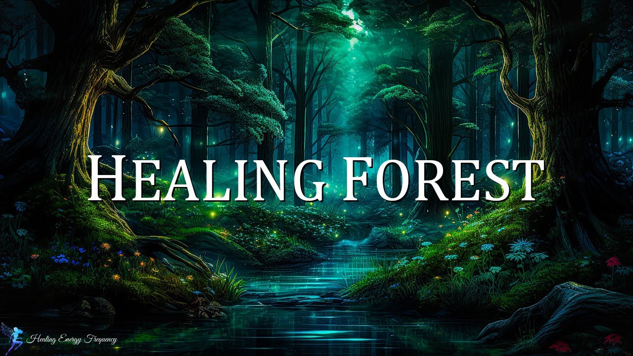 Watch HEALING FOREST AMBIENCE | 528Hz + 741Hz + 396Hz - Miracle Tone Healing | Energy Cleansing Meditation on YouTube