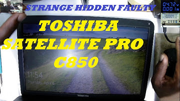 Its Easy To Go Wrong In Electronics Repair, Toshiba Satellite Pro C850 Comes On And Goes Off.