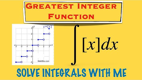 Integral of The Greatest Integer Function [x] ...HOW? #integration
