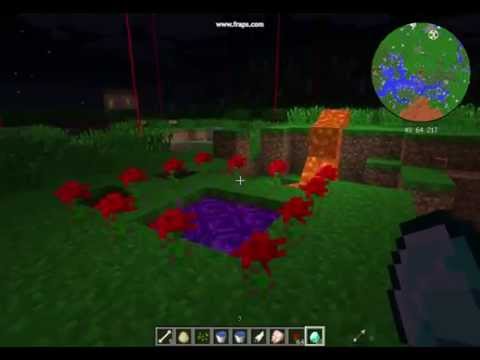 Hexxit Minecraft How to make a twilight forest's portal - YouTube