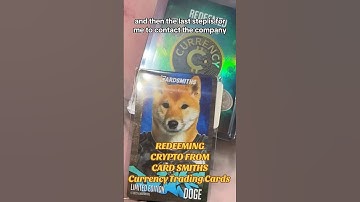 CARDSMITHS HOW TO REDEEM CRYPTO REDEMPTION CARD 2500 DOGECOINS #shorts