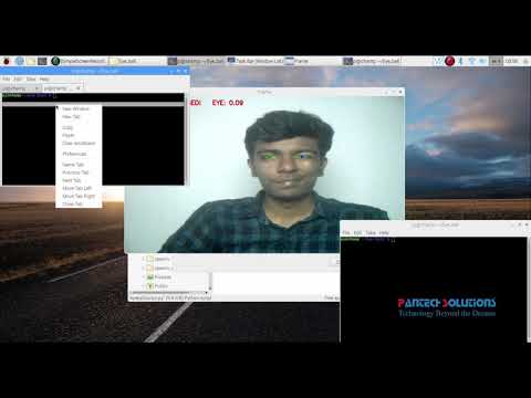 Eye  Ball Cursor using  Raspberry Pi with Open CV python