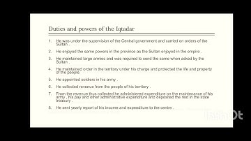 Iqta System | Delhi Sultanate | TYBA | SEM 5 |MODULE 2-A | Administrative Structure