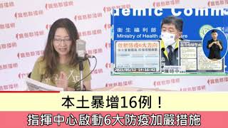 本土暴增16例！指揮中心啟動6大防疫加嚴措施 -鄧惠文主持-寶島全世界