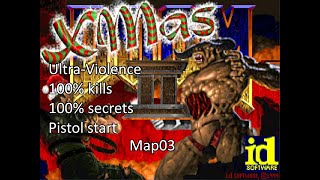 Doom II: XMAS/DOOM: Map03 (Ultra-Violence 100%)