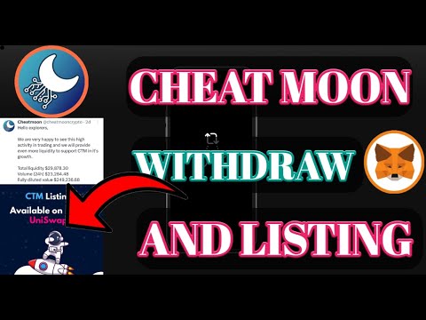 Cheat Moon Coin Withdraw Cheatmoon Coin Listing Uniswap Cheat Moon App Kyc Cheatmoon App 
