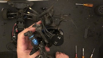 Team Associated SR10 Teardown Part 9 Reassemble rear end install transmission slipper motor arms