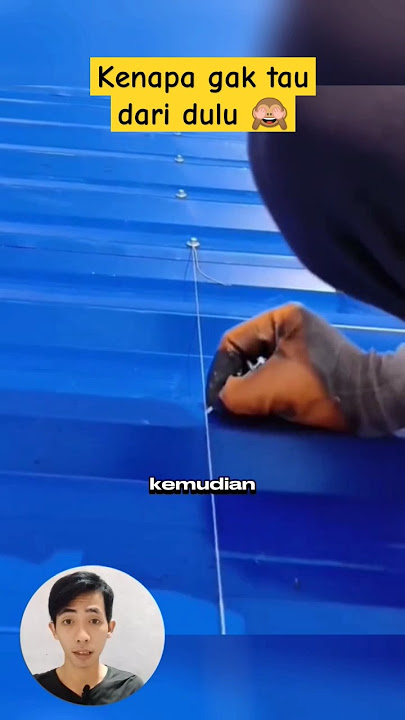 Cara memaku seng agar sejajar dan rapi #shorts #tukang #pintar